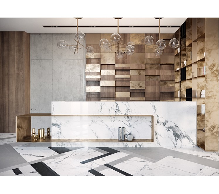 Commercial reception desk stone